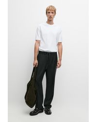 MASSIMO DUTTI - Short Sleeve Seam Detail T-Shirt - Lyst