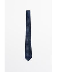 MASSIMO DUTTI - Corbata Estampado Geométrico 100% Seda - Lyst