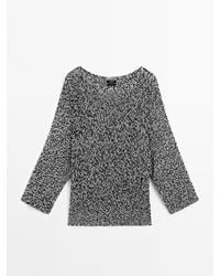 MASSIMO DUTTI - Jersey Punto Jaspeado 100% Algodón - Lyst