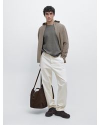 MASSIMO DUTTI - Wool Blend Knit Cardigan With Hood - Lyst