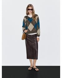 MASSIMO DUTTI - Jersey Punto Rombos Mezcla Lana - Lyst