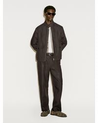 MASSIMO DUTTI - 100% Linen Jacket With Pockets - Lyst
