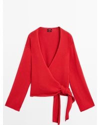 MASSIMO DUTTI - Tricot Vest Met Riem - Lyst