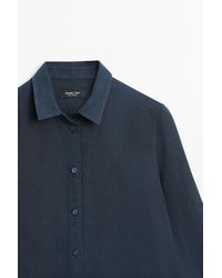 MASSIMO DUTTI - Flowing 100% Linen Shirt - Lyst