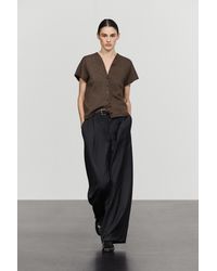 MASSIMO DUTTI - Wool Blend V-Neck Knit Vest - Lyst