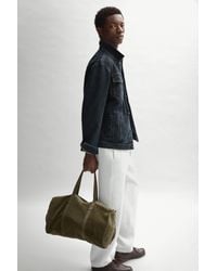 MASSIMO DUTTI - Suede Leather Travel Bag - Lyst