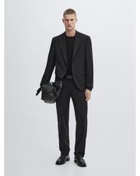 MASSIMO DUTTI - Blazer Da Completo Elegante 100% Lana - Lyst