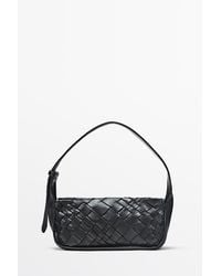 MASSIMO DUTTI - Mini Braided Sheepskin Bag - Lyst
