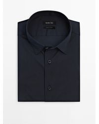 MASSIMO DUTTI - Slim Fit Stretch Shirt - Lyst