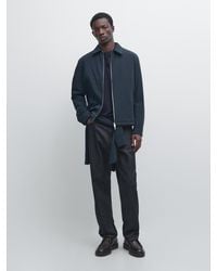 MASSIMO DUTTI - Short Jacket With Pocket Details - Lyst