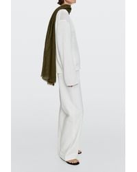 MASSIMO DUTTI - Plain 100% Linen Scarf - Lyst