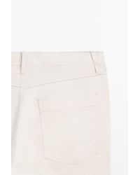MASSIMO DUTTI - Tapered Fit Cotton Linen Jeans - Lyst