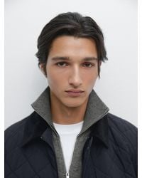 MASSIMO DUTTI - Chaqueta Acolchada Cuello Pana - Lyst