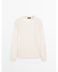 MASSIMO DUTTI - Tricot Trui Van Wolmix Met Ronde Hals - Lyst