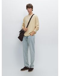 MASSIMO DUTTI - Wool Blend Crew Neck Knit Sweater - Lyst