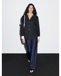 MASSIMO DUTTI - Camisa Rayas Detalle Contraste - Lyst