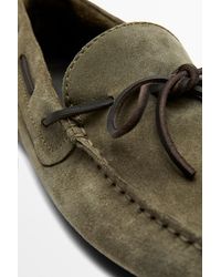 MASSIMO DUTTI - Mocasín Kiowa Piel Soft Cordón - Lyst