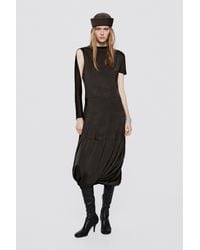 MASSIMO DUTTI - Elastic Leather Heeled Boots - Lyst