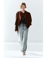 MASSIMO DUTTI - Button-Detail Cape Jacket - Lyst