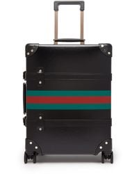 Gucci X Globe Trotter Web-stripe Carry Case - Black