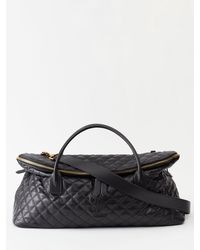 Saint Laurent Zip-top Quilted-leather Holdall Bag - Black