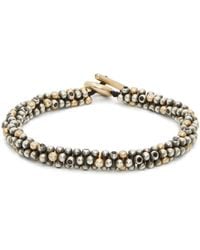 M. Cohen Jacks Beaded Sterling Silver & Gold Bracelet - Metallic