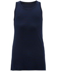 Haider Ackermann Striped Wool Tank Top - Blue