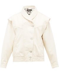 isabel marant white denim jacket