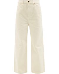 Khaite Jordan Wide-leg Jeans - White
