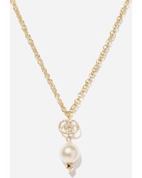 Pearl necklace Louis Vuitton White in Pearl - 32923084