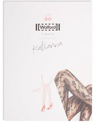 Wolford Katharina 30-denier Lace Tights - Black