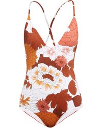 Dodo Bar Or Maillot de bain à imprimé floral Tata - Multicolore
