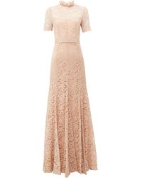 Goat Imelda Cotton-blend Guipure-lace Gown - Pink