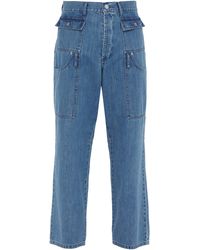 Jacquemus Straight-leg Patch Pocket Jeans - Blue