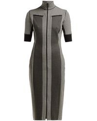 Proenza Schouler Gingham Zip-through Jersey Dress - Black