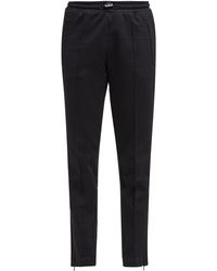 Moncler Pantalon de jogging en jersey de coton à bandes - Noir