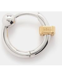 Eera Boucle d'oreille unique en or blanc 18 carats Mini - Neutre