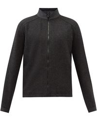 Sease Maestrale High-neck Zipped Wool Sweatshirt - Multicolour