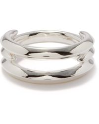 Shaun Leane Arc Triple Sterling Silver Ring - Metallic