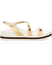 Max Mara Eddy Flatform Sandals - Orange