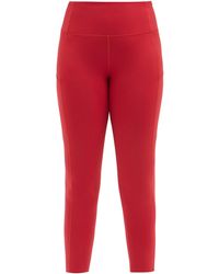 lululemon athletica Fast & Free High-rise 25'' Cropped Leggings - Red