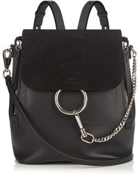 chloe backpack black