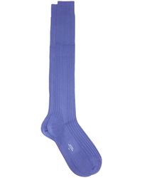 Charvet - Long Ribbed Cotton Socks - Lyst