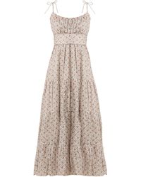 Zimmermann Heathers Tiered Floral-print Linen Dress - Multicolour