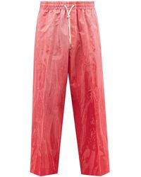 Umit Benan B+ Jeff Marble-print Cotton-poplin Pyjama Trousers - Pink