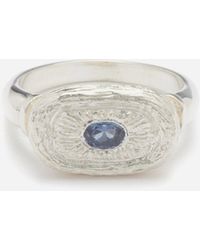 Bleue Burnham Connect By Roots Sapphire And Sterling Silver Ring - White