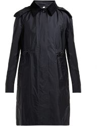 Burberry Gullane Drawstring-waist Trench Coat - Black