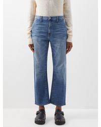 Nili Lotan Megan Cropped in Blue Womens Clothing Jeans Capri and cropped jeans 