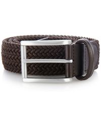 Andersons Woven Elasticated Belt - Brown