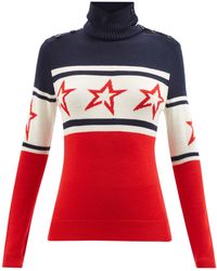 Perfect Moment Chopper Star Roll-neck Merino-wool Sweater - Red